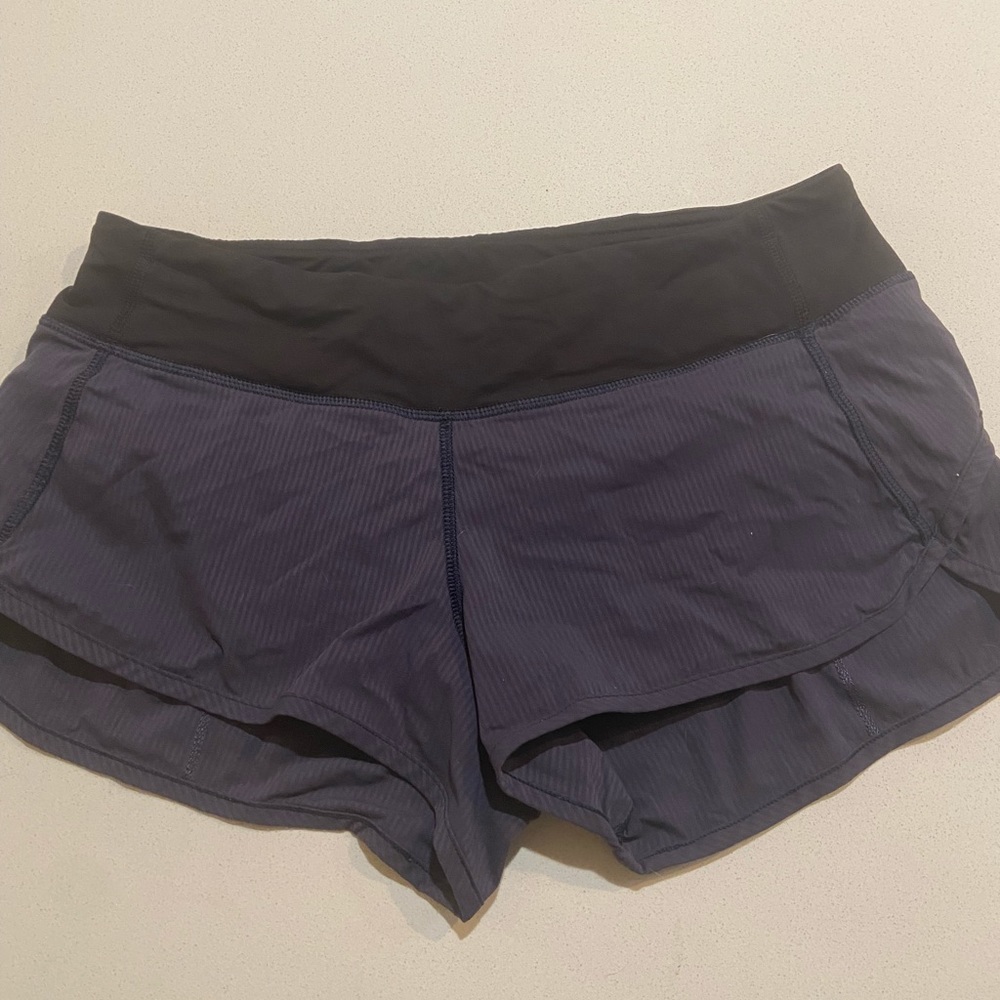 lululemon Speed Short - Navy and Black